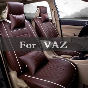 

Leather Auto Seat Cover Universal Seat Covers Cushion Car-Styling For Vaz 2104 2109 2111 2121 Kalina Largus Priora Revolution