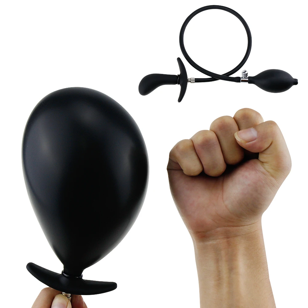 100% Silicone Inflatable Anal Plug Butt Dilator G-spot Stimulator Masturbator Prostate Massager Open Sex Toy For Homosexuality | Красота и