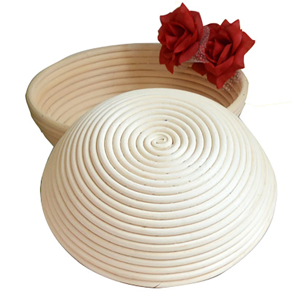 

Round Indonesian Rattan Woven European Bread Fermentation Basket + Cloth Cover