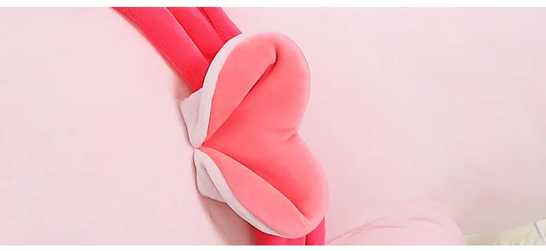 kawaii pink pig plush sleep long strips accompany pillow giant stuffed cartoon piggy doll toys for girl gift decoration 43inch 110cm DY50496  (3)