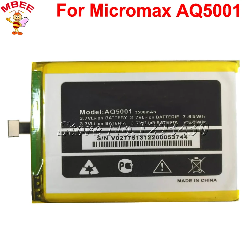 3500mAh Мобильный телефон Аккумулятор для Micromax AQ5001 аккумулятор | Мобильные телефоны