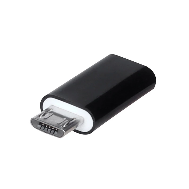 Тип C Женский к Micro USB Мужской переходник, конвертер для samsung Andriod - Color: black