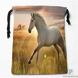 На заказ Печать лошадей-HD-(1) сумки для покупок на шнурках Путешествия сумка для хранения плавание пеший Туризм игрушка сумка унисекс мульти