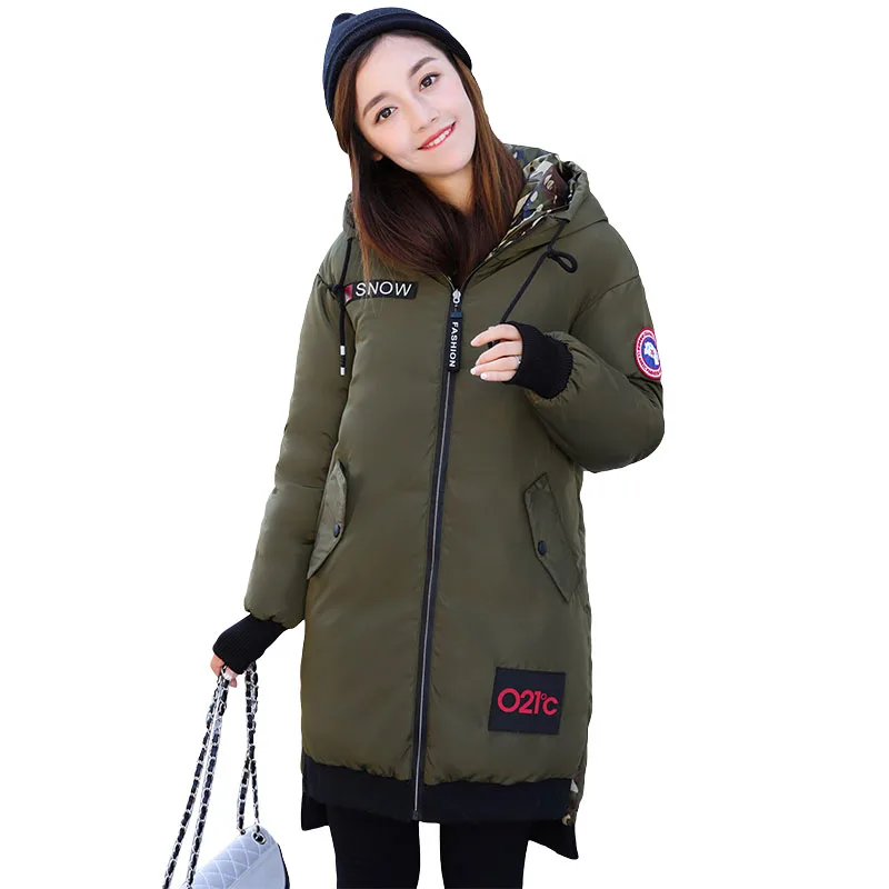 Hndjxxxy 2017 high quality winter extra long jacket women