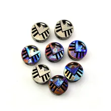 1 защитный чехол для компьютера красочные TC4 Титан нож из титанового сплава бусины подвеска со шнурком паракордовый на каждый день Парашютная Веревка DIY декоративные аксессуары