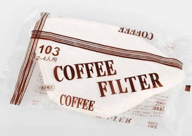 

No.103 Coffee Filter Paper bags, for 2-4 persons American Coffee Machine, Imported filter paper, 40pcs/bag
