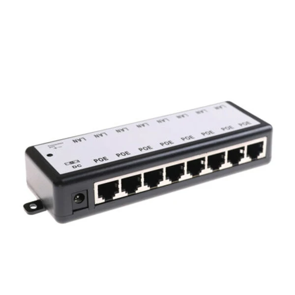 Горячие 8 портов PoE, сплиттер, инжектор для CCTV сети камеры питания через Ethernet BUS66