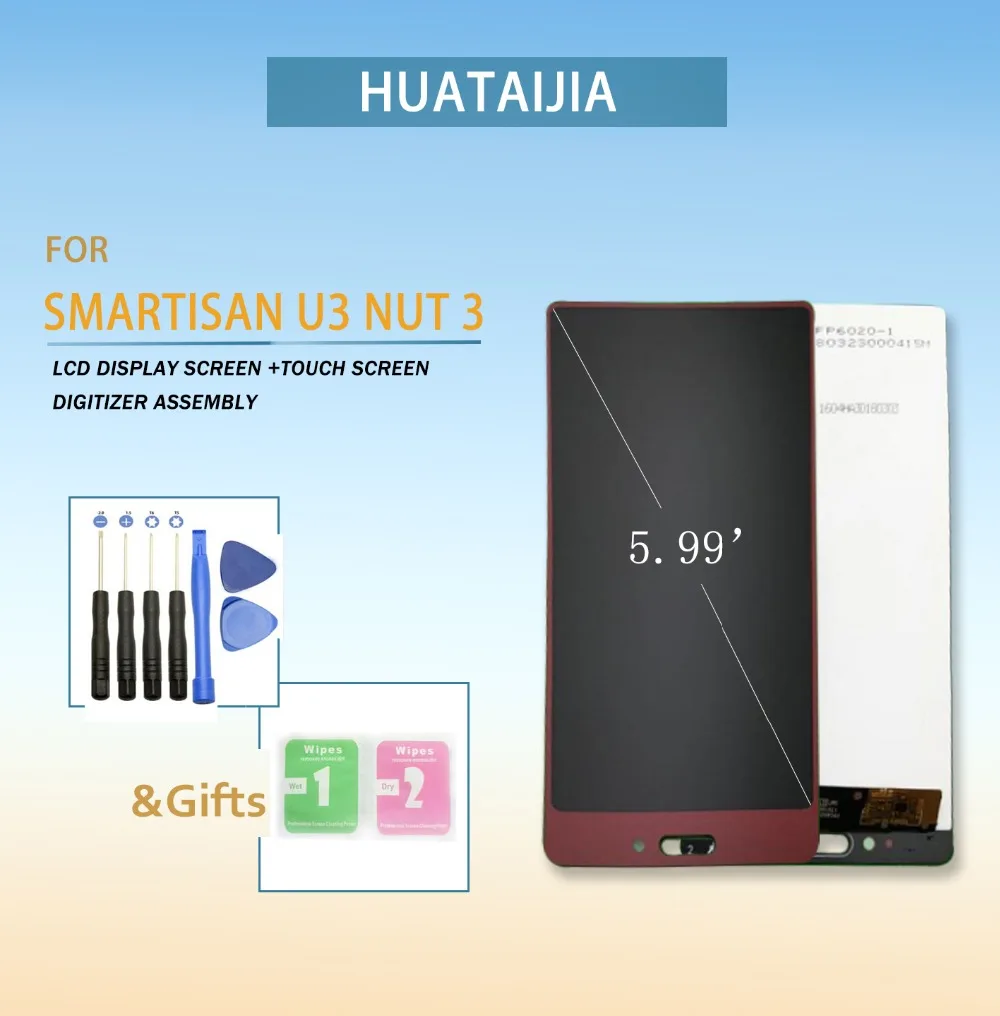 

LCD Display Touch Screen for Smartisan U3 NUT 3 with frame LCD Display Digitizer Assembly Replacement with tools