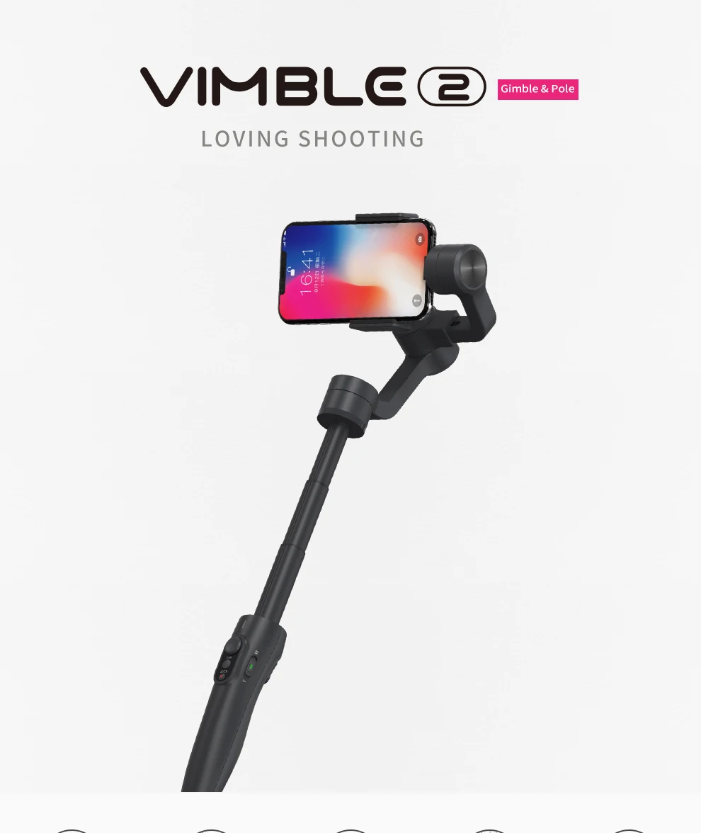 FeiyuTech Vimble c Vimble 2 3 оси ручной смартфон Gimbal стабилизатор для отслеживания лица для iPhone HUAWEI Mi 5 ручка Gopro 5/4/3