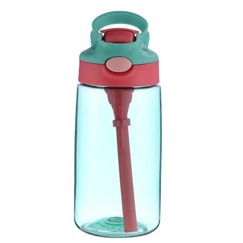 Pop Straw Water Bottle - 480ml Drinking Bottle for Kids – TheToddly