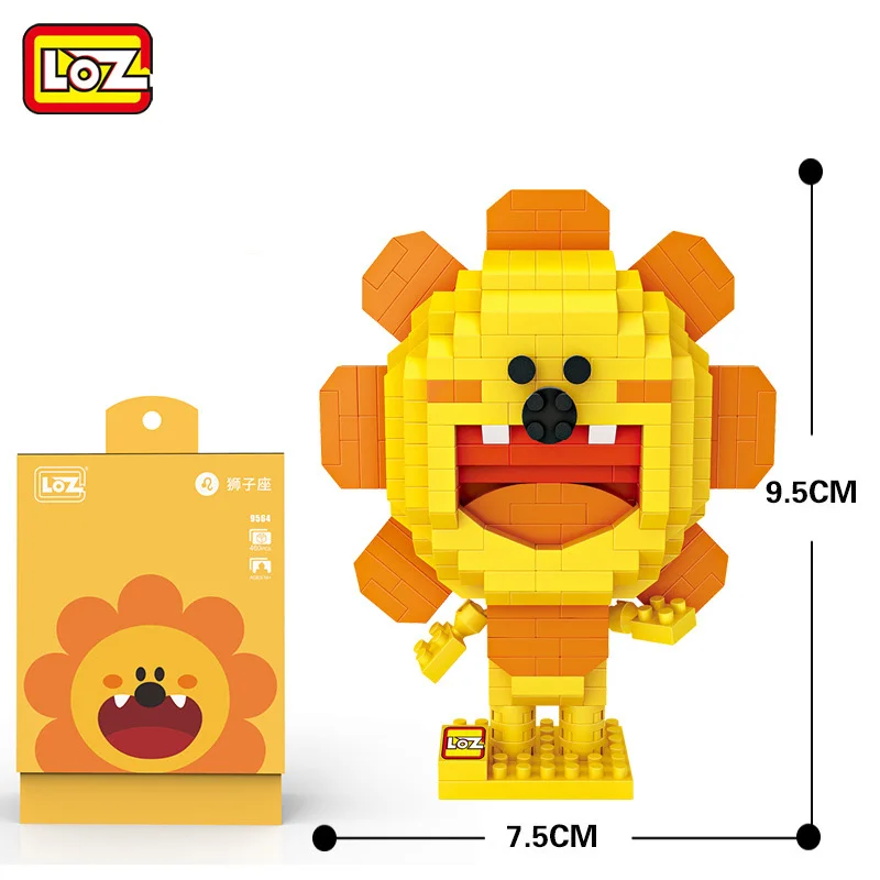 LOZ-Diamond-Blocks-Lion-Bear-Bricks-Building-Blocks-Rabbit-Cow-Chick-Panda-LOZ-Blocks-set-Constellation (1)