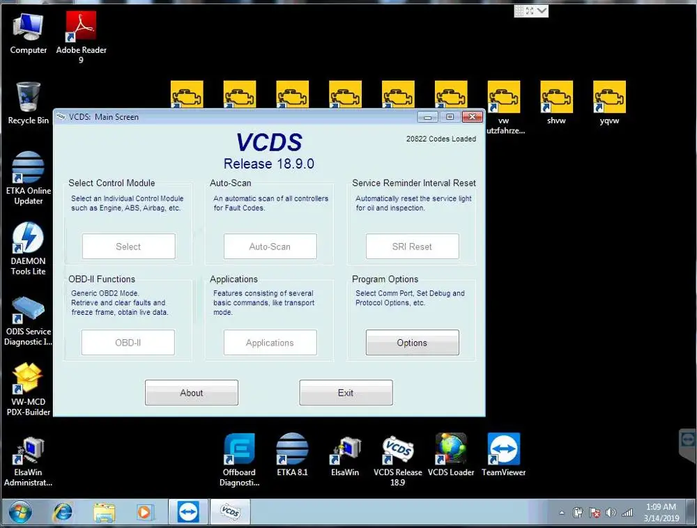 Vas 5054A Odis 5 16 программное обеспечение с инженером 9 04 EKA 8 и Elawin 3 VASPC 19 01 FVAG ODIS 5.0.4 360GB SSD