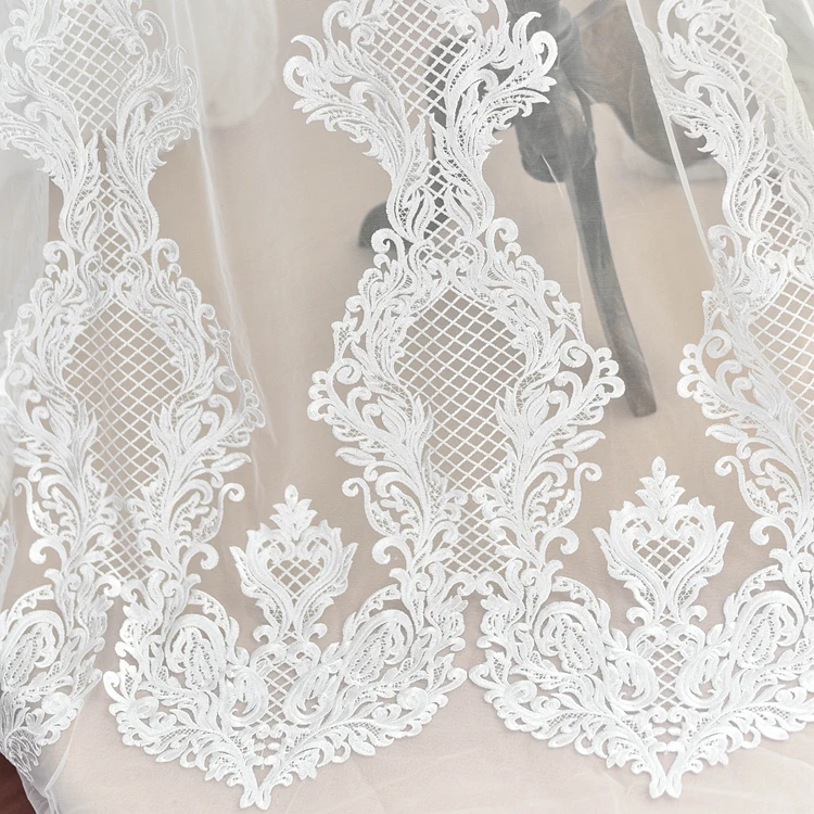 vintage flower mesh embroidery soft lace fabric Wedding Dress Tulle Skirt Material fabrics for patchwork kumas telas por metros | Дом и сад