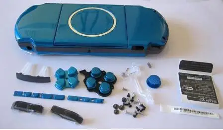 6 цветов для psp 3000 psp 3000 полный корпус чехол Замена кнопки наборы - Цвет: Blue