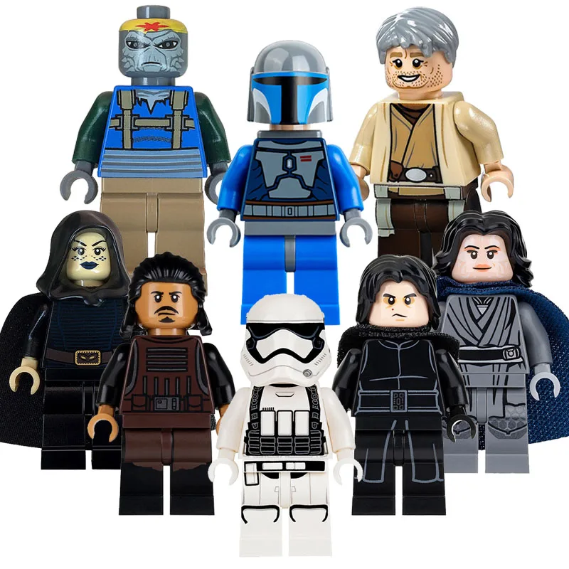 Czhy Звездные войны кирпичи Конструкторы minifigs штурмовика Kylo Ren Orphee Ray Мандалорское Solider машинка Фарра действие подарки для детей Игрушечные