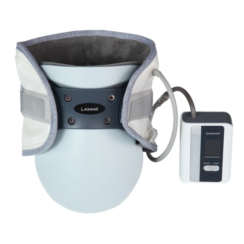 Электрический шейный Тяговый прибор для шеи, регулируемый надувной воротник, домашний массаж, ошейник для спондилеза, подвесная рама для шеи