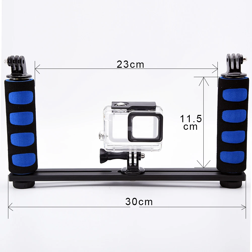 Two Hands Aluminium Tray for Underwater Camera Housing for GoPro Hero