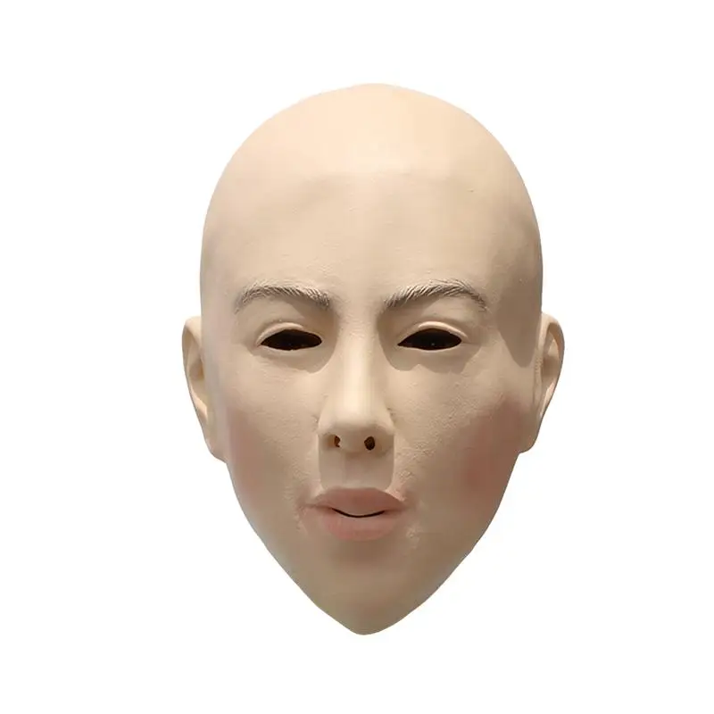 

Halloween Latex Bald Mask Female Mask Costume Cosplay Props (Head Size 53cm)