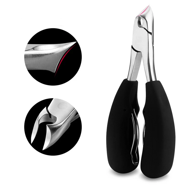 

Large Toenail Clipper Foot Cuticle Scissor Pliers Paronychia Ingrown Nails Trimmer Cutter Manicure Remover Tool for Thick Nails