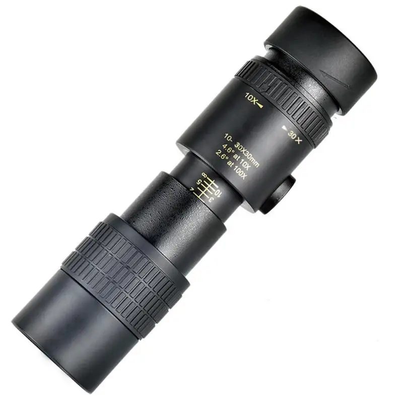 

10-30x30 Zoom Mini Portable Pocket Monocular Telescope Outdoor Binocular Spotting Scope Sport Watching for Travel Hunting