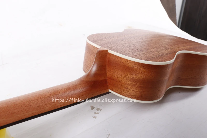 Finlay 2" Электрический тенор инструмент укулеле с полным Mahogany Top/Body, 26 ukelele с звукоснимателем тюнер, FU-QTTE