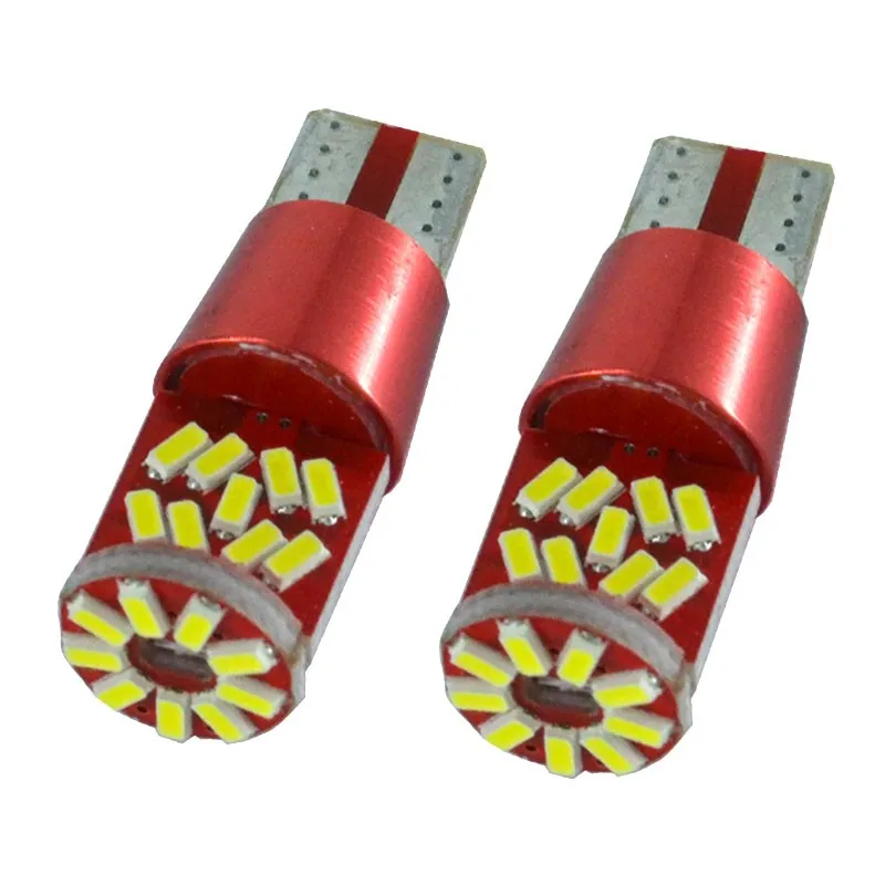 100 шт. автомобильные фонари Canbus 27 smd 3014 led 0.18A 194 168 W5W 12 В|Сигнальная лампа| |