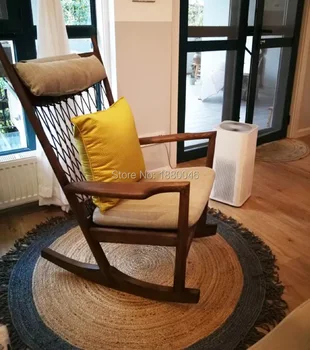 

Natural jute nordic carpet French Round Style carpet round carpet Hand-made rattan grass rugs and carpets for home living room