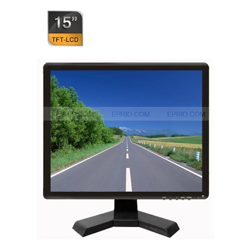 

2PCS 15" CCTV Security Monitor LCD HDMI BNC VGA AV USB Port Audio Video 1024*768