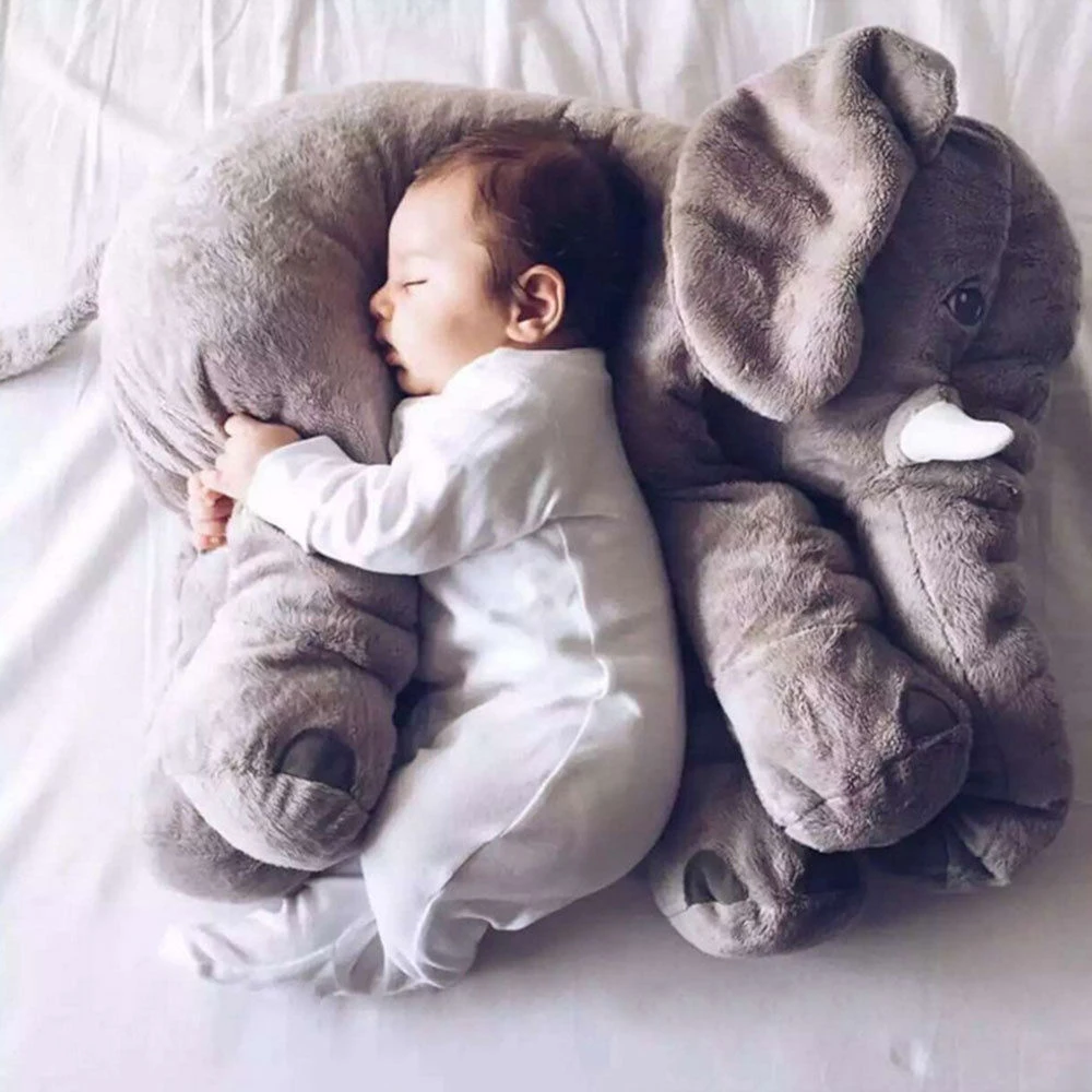 

Kids Baby Long Nose Elephant Doll Soft Plush Stuff Toys Lumbar Cushion Pillow Christmas gift