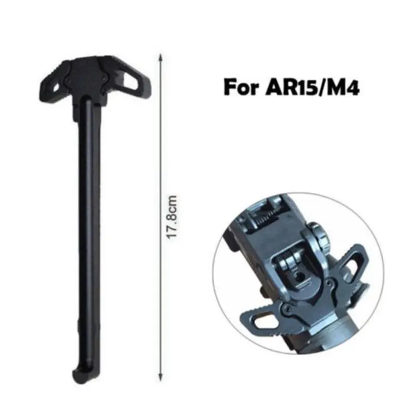 

Butterfly Style Metal Cocking Handle Poignee Airsoft Accessory For AR15 M4GBB