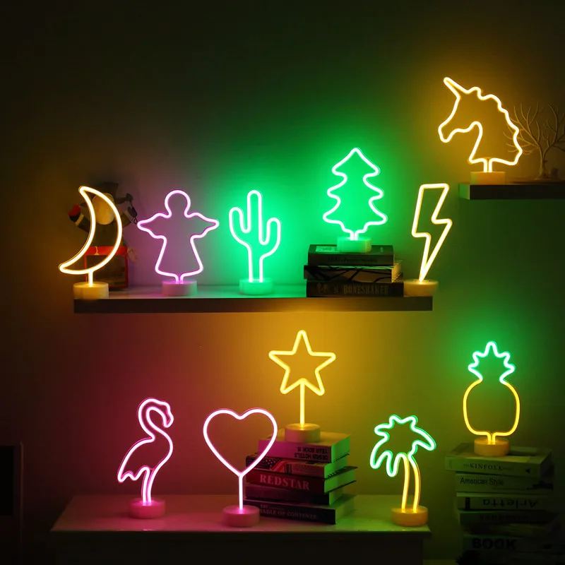 Neon Night Light Led Neon Lamps Signs Marquee Battery or USB Operated