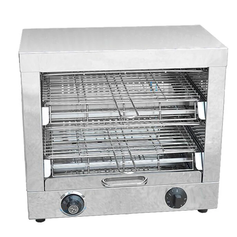 Commercial Two Plates Steam Oven Multifunction Meat Chicken Grill Machine/Electric Food Roaster Grill Vertical Furnace Oven
