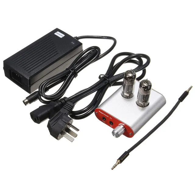 High Quality Professional Headphone Amplifier New DIY Amp HIFI Fever Level Audio Headphone Amplifier 6J5 Tube Valve Multi Hybrid