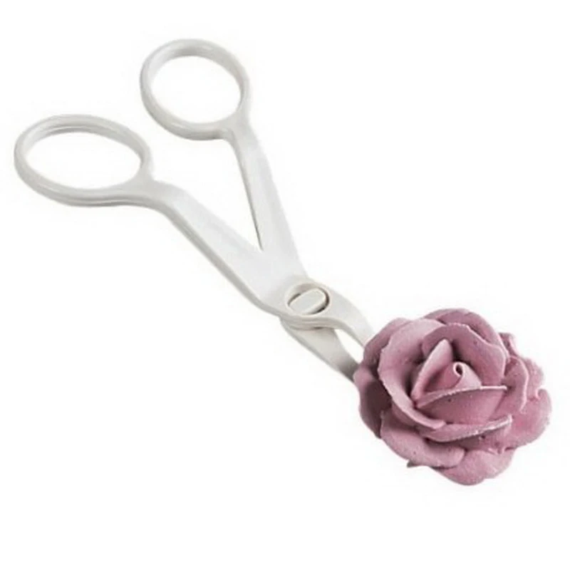New Design Plastic Scissor Fondant Decor Flower Lifter Cake Edge Decorating Cake Tool