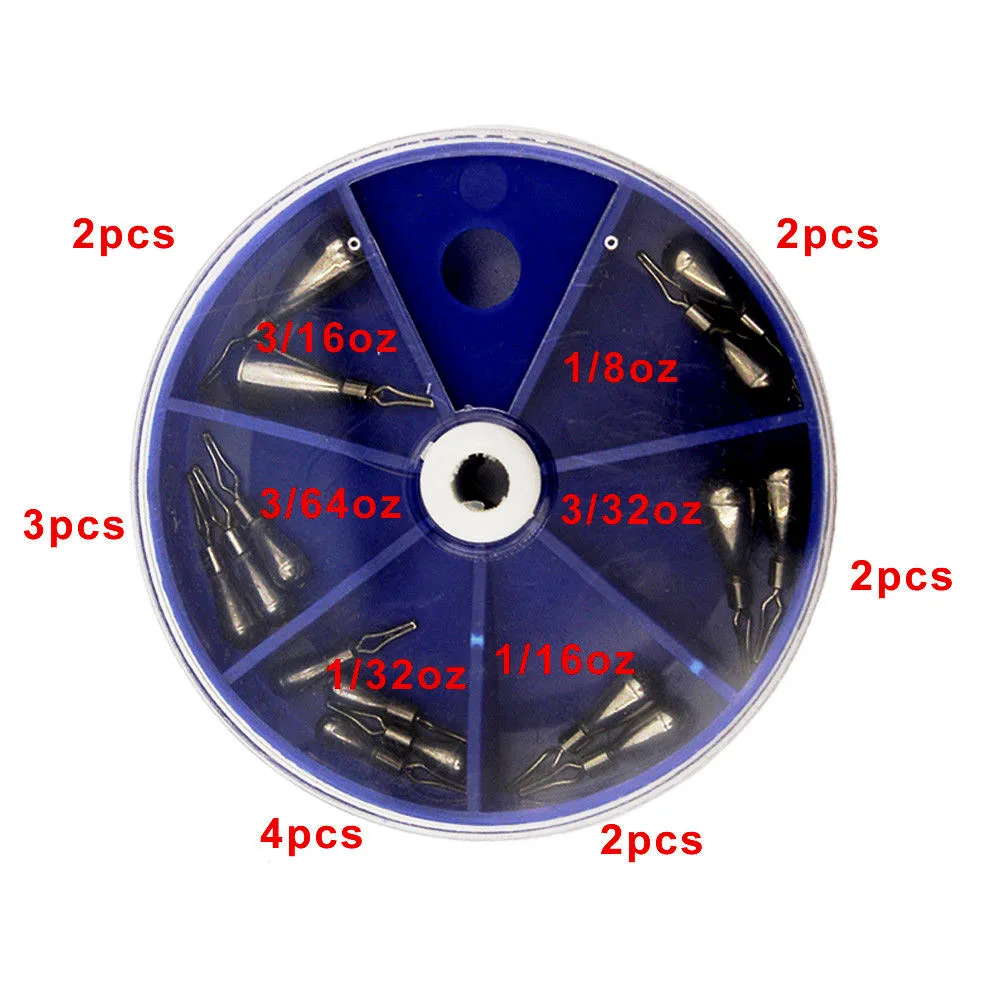 Гиена 15 шт./круглая коробка для рыбалки вольфрамовый грузик, вес падения, вес соленой воды