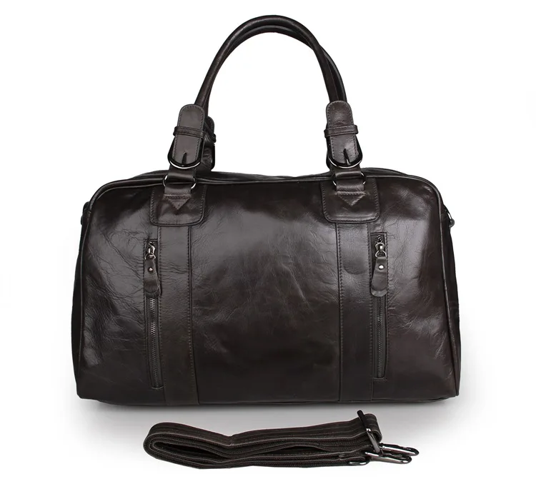 

J.M.D 2014 New Spring Design Rushed Travel Bags Grey Genuine Leather Men's Large Tote Bag Huge 18" Freeshipping # 7190J