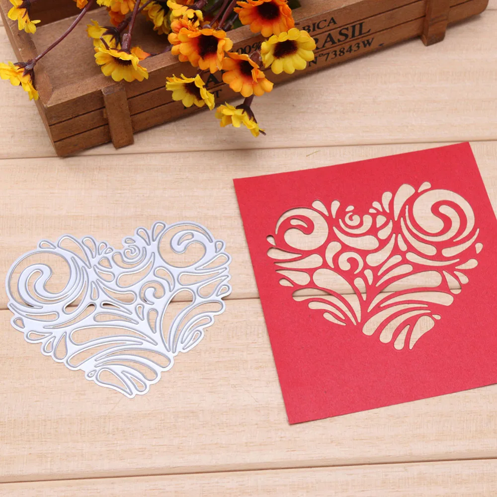 

Love Heart Metal Cutting Dies Stencils Craft Dies For DIY Scrapbooking Photo Album Paper Cards Decorative Crafts Embossing Die