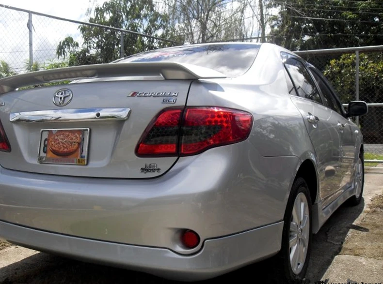 Используется для toyota corolla спойлер 2003 2013 высокого качества ABS Материал заднего