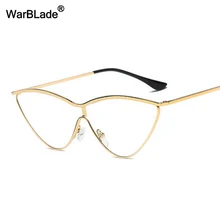 Модные брендовые очки кошачий глаз, женские очки с прозрачными линзами, ретро очки, высокое качество, винтажные оптические очки Oculos WarBLade