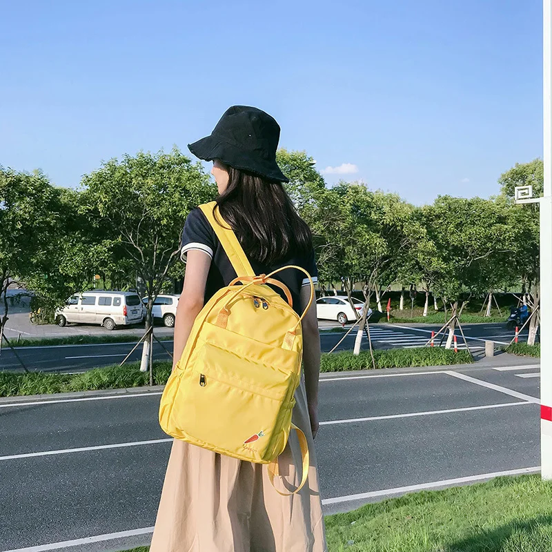 Menghuo 2018 New Preppy Style Fashion Embroidery Ladies Backpack Nylon High Quality Women School Shoulder Bag for Girls YouthIMG_0750