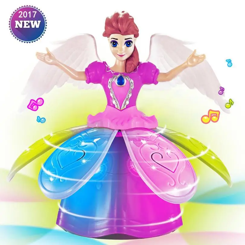 

Light Up toy Girl Dancing Princess Multifunction Music Doll LED Pet Electronic Robot D50