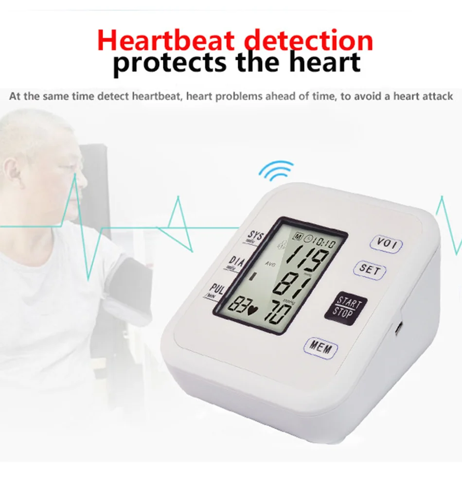 3 компл./лот цифровой аппарат для измерения Давление монитор предплечье Семья измерения Heart Beat метр с системой полуавтоматического управления тонометры