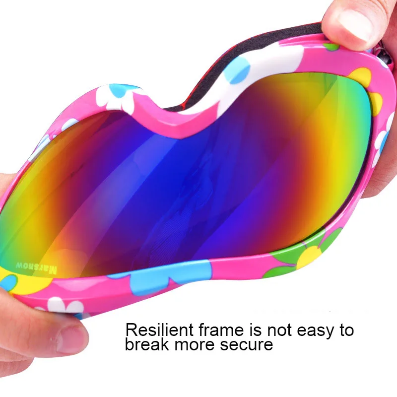 Marsnow الاطفال تزلج نظارات صغيرة حجم للأطفال مزدوجة UV400 مكافحة الضباب قناع نظارات التزلج الفتيات الفتيان على الجليد نظارات