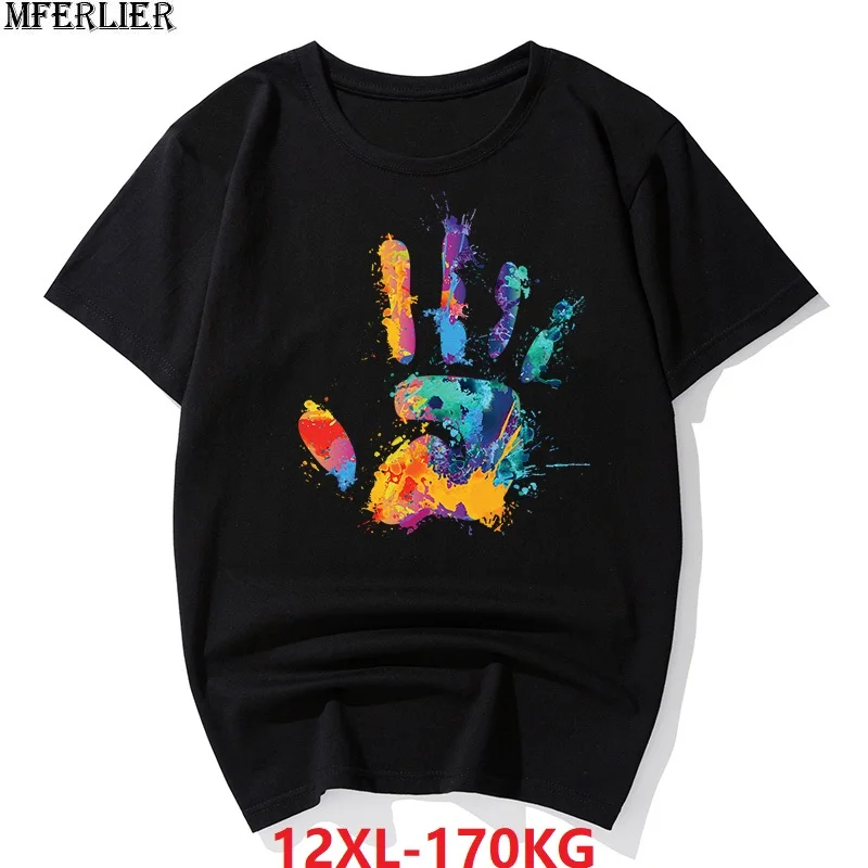 

summer men funny Creative t-shirts short sleeve novel high street tshirt plus size big 6XL 8XL 10XL 12XL loose hipster cool tees
