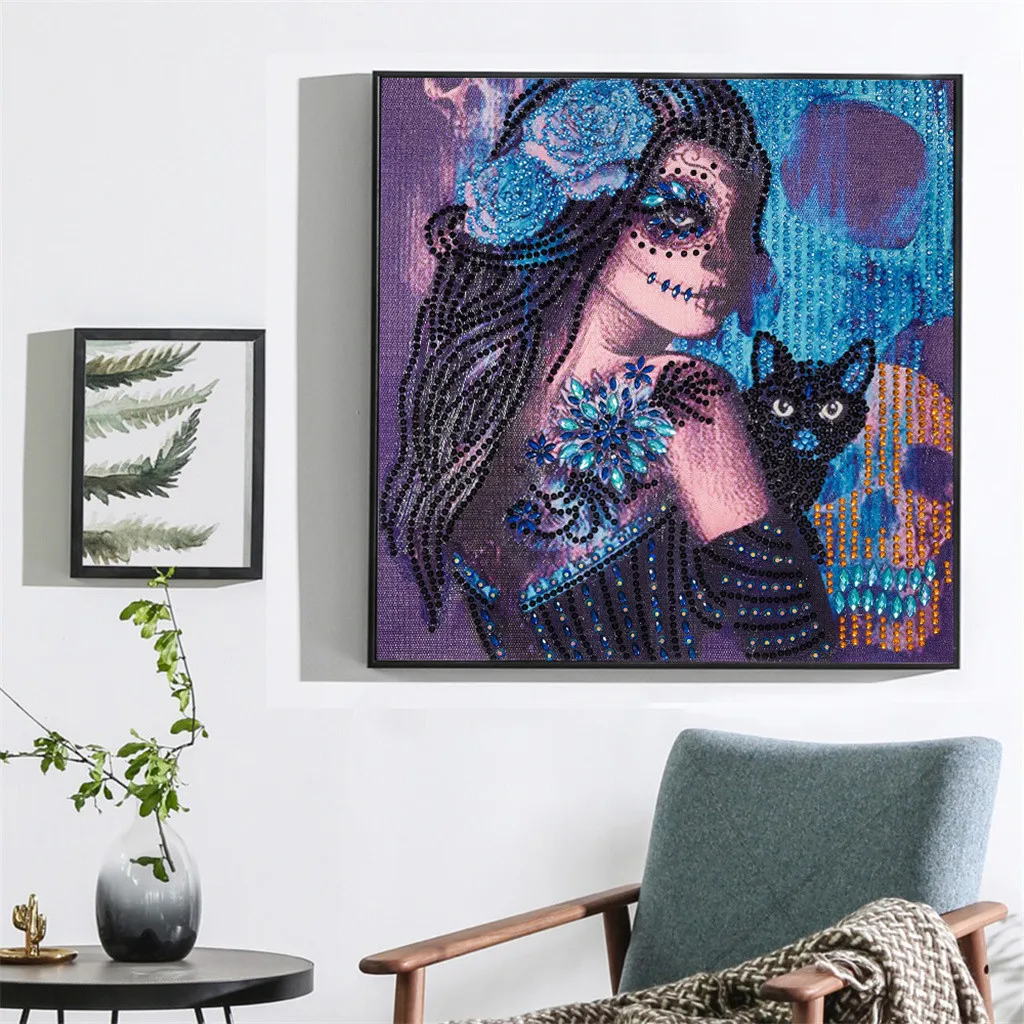 

Shaped Diamond Painting DIY 5D Partial Drill Cross Stitch Kits Crystal Rhinestone Of Picture Serial Diamond Embroidery