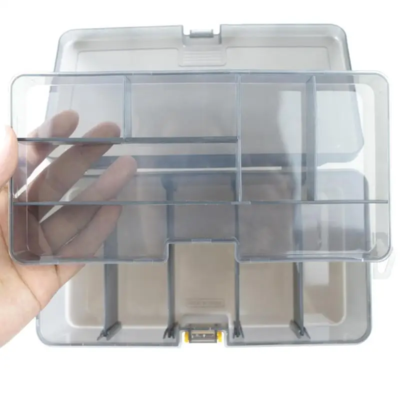 Практичный пластиковый двухслойный водонепроницаемый ящик для рыболовных снастей приманки чехол для хранения приманки Чехол Органайзер контейнер аксессуары