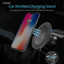 

Qi Wireless Car Charger 360 Rotary Car Mounted Standard QC 3.0 Magnetic Wireless Car Charger for Samsung S8 S9 For iPhone X 7