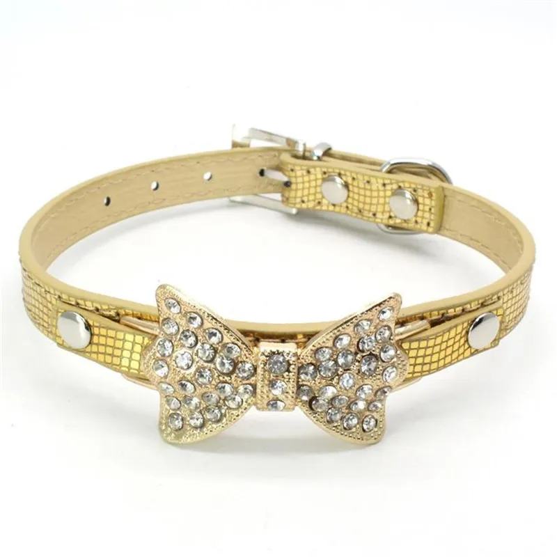 Traumdeutung Small Cats Collars Kitten Necklace Animals Accessories Leash Pet Dogs Product Collars Rhinestone collier huisdier