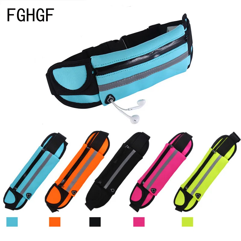  Waterproof Outdoor Waist Bag Sports Jogging Portable Cycling Outdoor Phone Holder Belt Bag Gym Lady - 32988662315