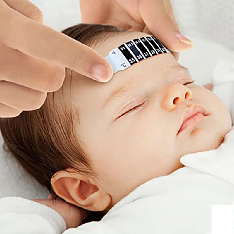 Новые поступления горячие младенцев 1 шт. младенческой лихорадка лоб полосы головы температура тесты термометр StickerY